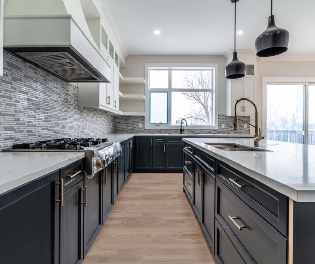 kitchen black grand build homes