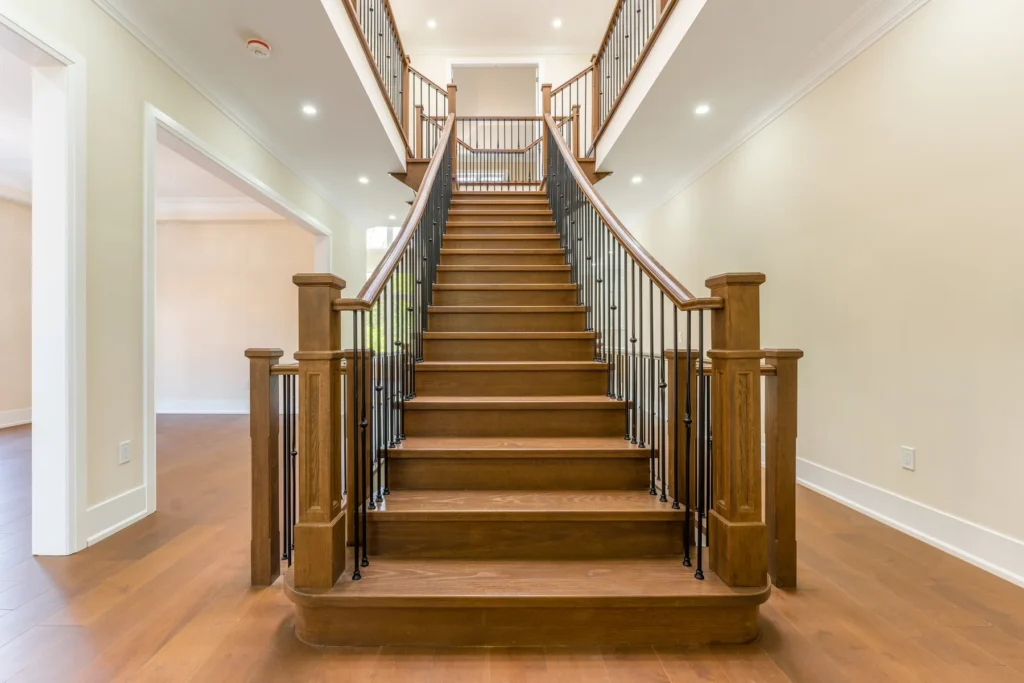 Grand curved staircase, Palgrave estate