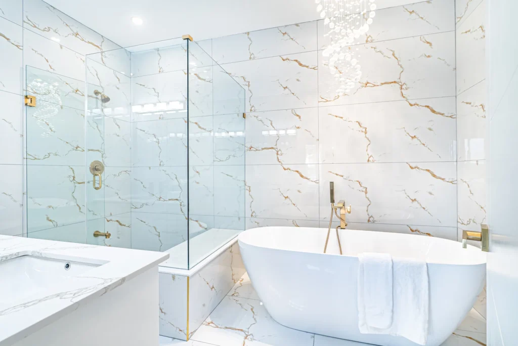 Primary ensuite with freestanding tub, Redstone Road